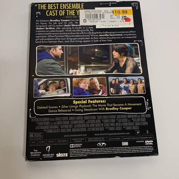 Book & DVD Bundle| Silver Linings Playbook | Mental Health Bi Polar Awareness - Picture 5 of 8